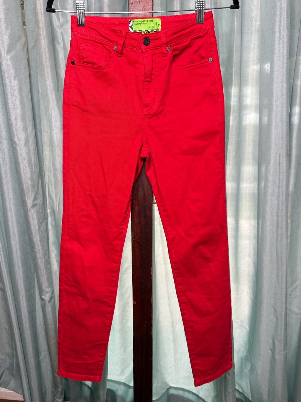 Sandrine Rose High Waisted Red Jeans